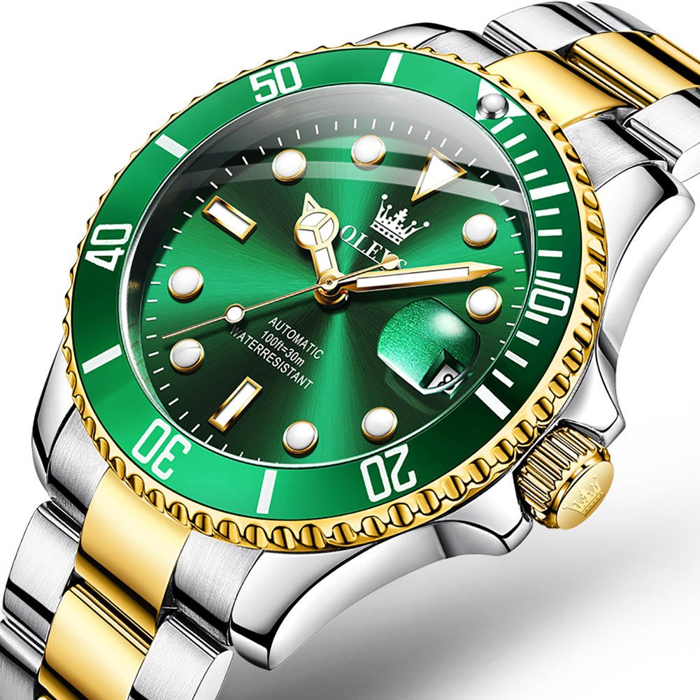 OLEVS 6650 Luxury Automatic Watch for Men | Waterproof Stainless Steel | Date Display - Image 2