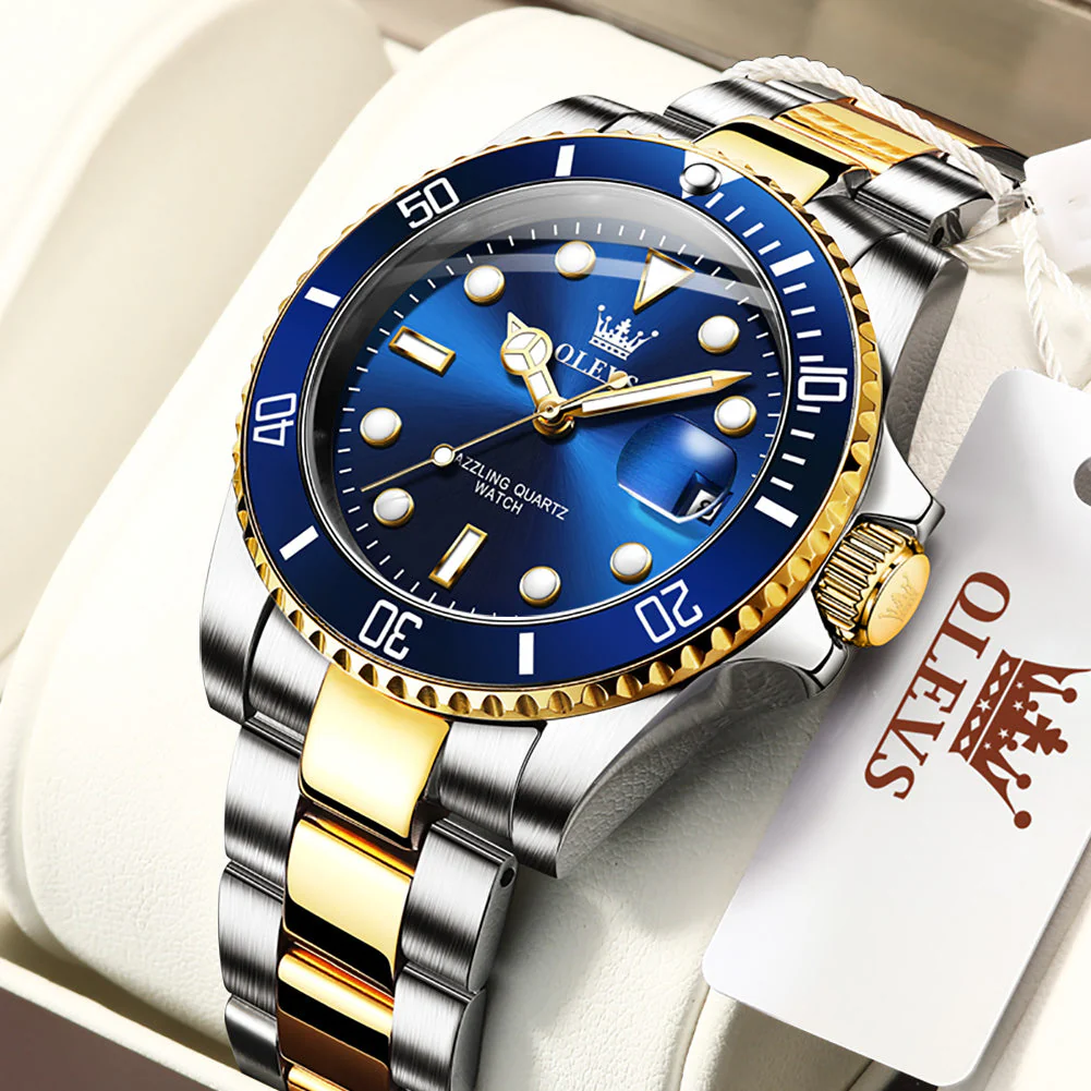 OLEVS 5885 Mens Watch Big Face Casual Dress Wrist Watch Waterproof Luminous - Image 3