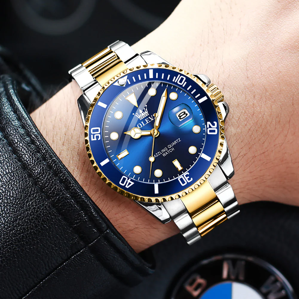 OLEVS 5885 Mens Watch Big Face Casual Dress Wrist Watch Waterproof Luminous - Image 4