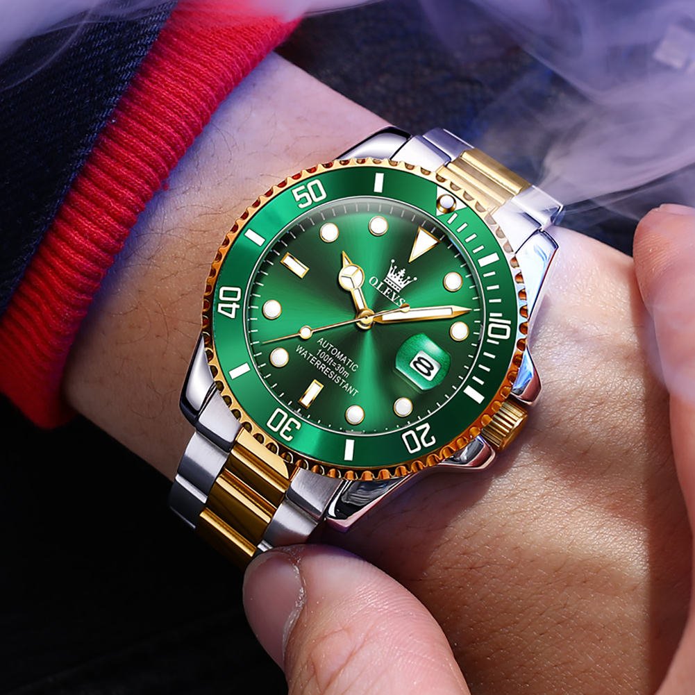 OLEVS 6650 Luxury Automatic Watch for Men | Waterproof Stainless Steel | Date Display - Image 3